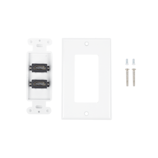 Placa de Pared de 2 Puertos HDMI Hembra a Hembra