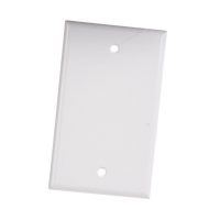 Placa de Pared Ciega Universal, Color Blanco