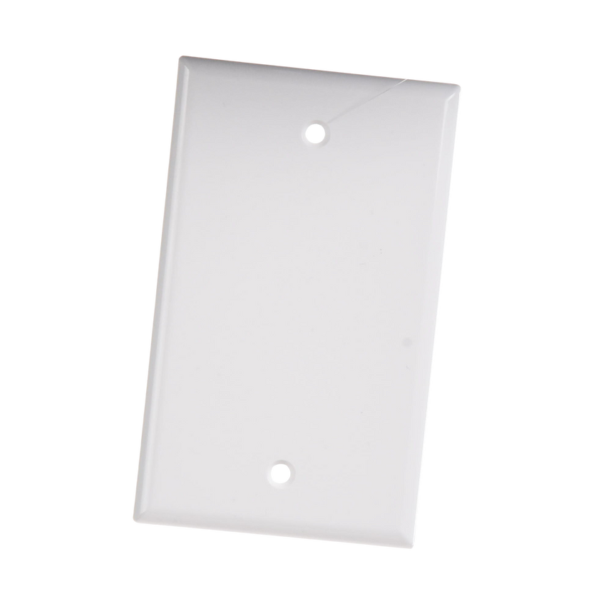Placa de Pared Ciega Universal, Color Blanco