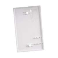 Placa de Pared Ciega Universal, Color Blanco