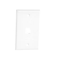 Placa de Pared de 1 Puerto, Keystone, Color Blanco