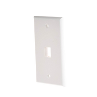 Placa de Pared de 1 Puerto, Keystone, Color Blanco