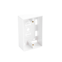 Caja de Pared Universal, Color blanco, Para montaje con Placas de Pared