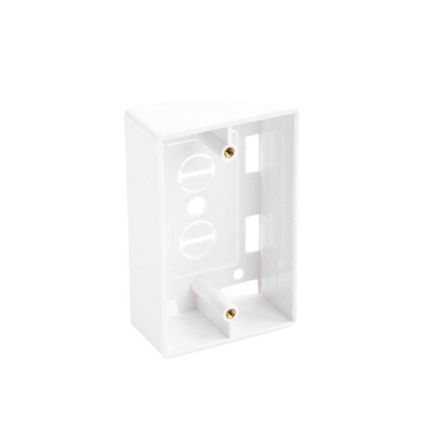 Caja de Pared Universal, Color blanco, Para montaje con Placas de Pared