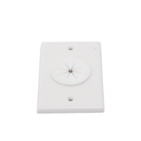 Placa de Pared, con Orificio y Grommet, Ideal para Pasar Cables