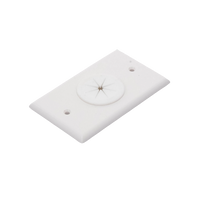 Placa de Pared, con Orificio y Grommet, Ideal para Pasar Cables