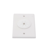 Placa de Pared, con Orificio y Grommet, Ideal para Pasar Cables