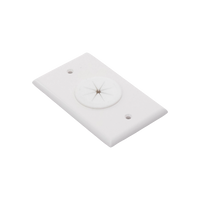 Placa de Pared, con Orificio y Grommet, Ideal para Pasar Cables