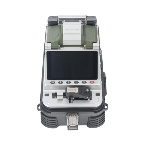 Fusionadora de Fibra Óptica MultiModo y MonoModo / 6 motores / Alineación por Núcleo / OPM + VFL / Cleaver Eléctrico de un Solo Paso / Capacitación Remota Gratuita