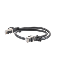 Cable de Parcheo FTP Cat6 - 0.5 Metros (1.64 Pies) - Negro