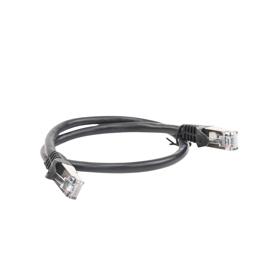 Cable de Parcheo FTP Cat6 - 0.5 Metros (1.64 Pies) - Negro