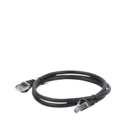 Cable de Parcheo FTP Cat6 - 1.0 Metro (3.28 Pies) - Negro