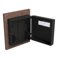 Gabinete de Pared con Rack Horizontal de 6 UR, con Ventanilla de Inspección, Se envía el Gabinete Armado.