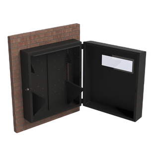 Gabinete de Pared con Rack Horizontal de 6 UR, con Ventanilla de Inspección, Se envía el Gabinete Armado.