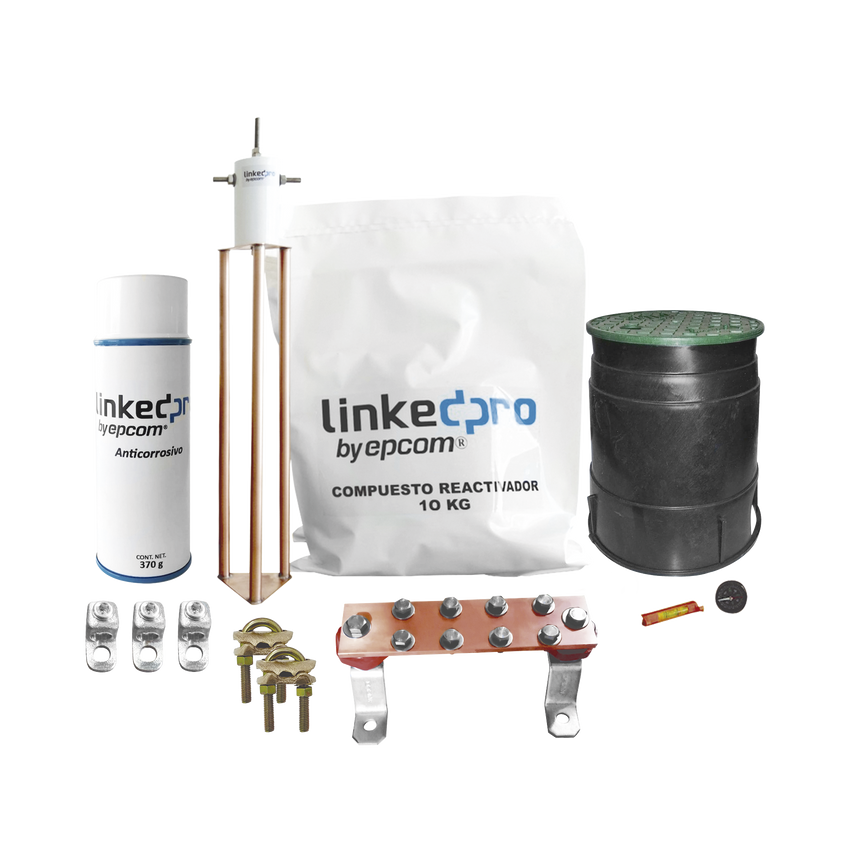 Kit de puesta a tierra LinkedPro, para protección de hasta 30 Amp.