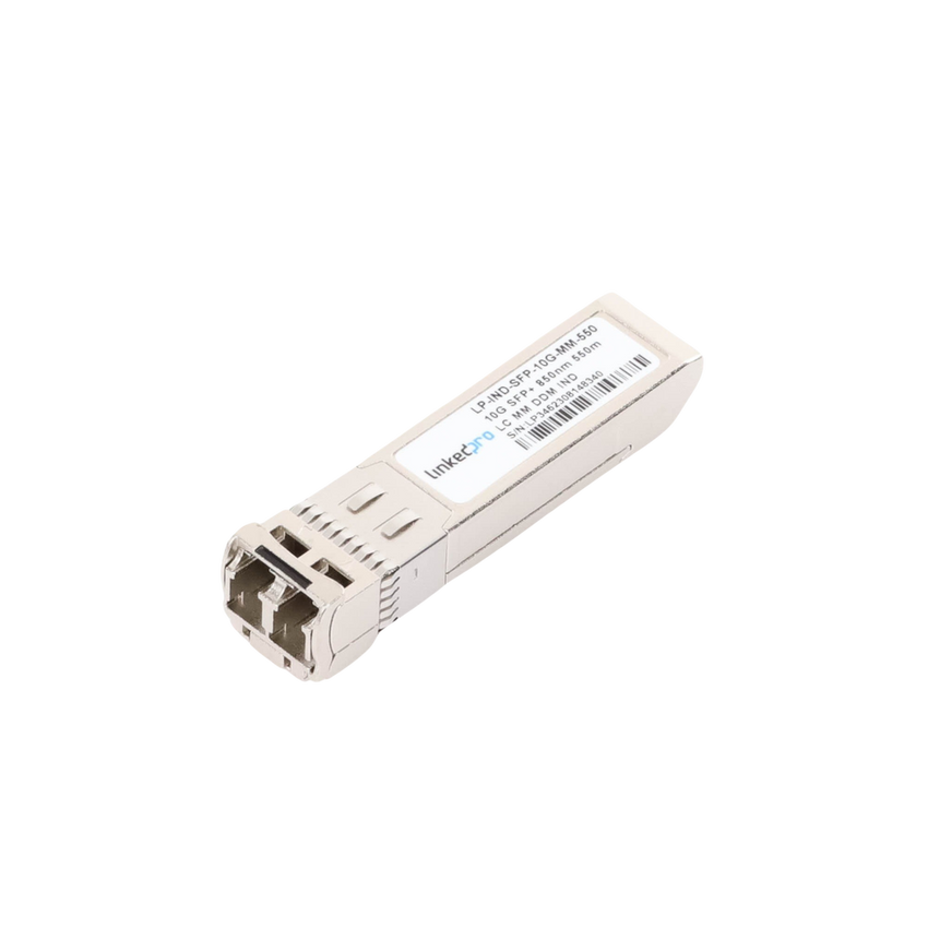Transceptor Óptico Industrial SFP+ (Mini-Gbic) / Multimodo 850 nm / 10 Gbps / 10GBASE-SR / Conectores LC/UPC Dúplex / DDM / Hasta 550 m
