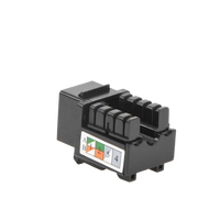 Módulo Jack Keystone Cat5e con Terminación 110 (Punchdown) para Faceplate - Color Negro
