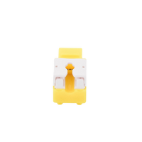 Módulo Jack Keystone Cat5e con Terminación 110 (Punchdown) para Faceplate - Color Amarillo