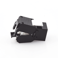 Módulo Jack Keystone Cat5e (Toolless), con Terminación en Ángulo 180 - Color Negro, Compatible con Faceplate y Patchpanel Linkedpro