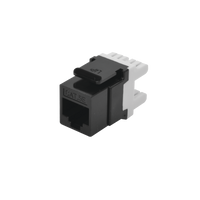 Módulo Jack Keystone Cat5e con terminación en ángulo 180 º Color Negro