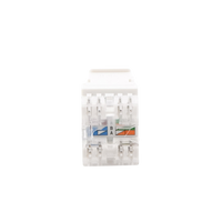 Módulo Jack Keystone Cat5e con Terminación en Ángulo 180 - Color Blanco