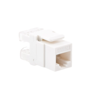 Módulo Jack Keystone Cat5e con Terminación en Ángulo 180 - Color Blanco