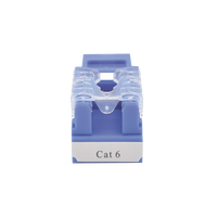 Módulo Jack 110 Cat6, Keystone para Faceplate - Color Azul