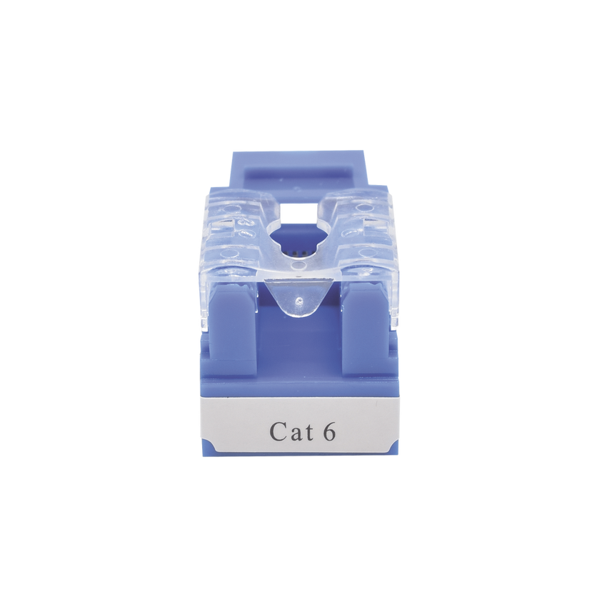 Módulo Jack 110 Cat6, Keystone para Faceplate - Color Azul