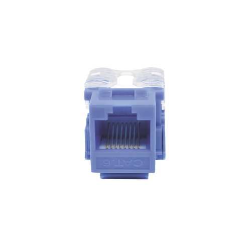 Módulo Jack 110 Cat6, Keystone para Faceplate - Color Azul