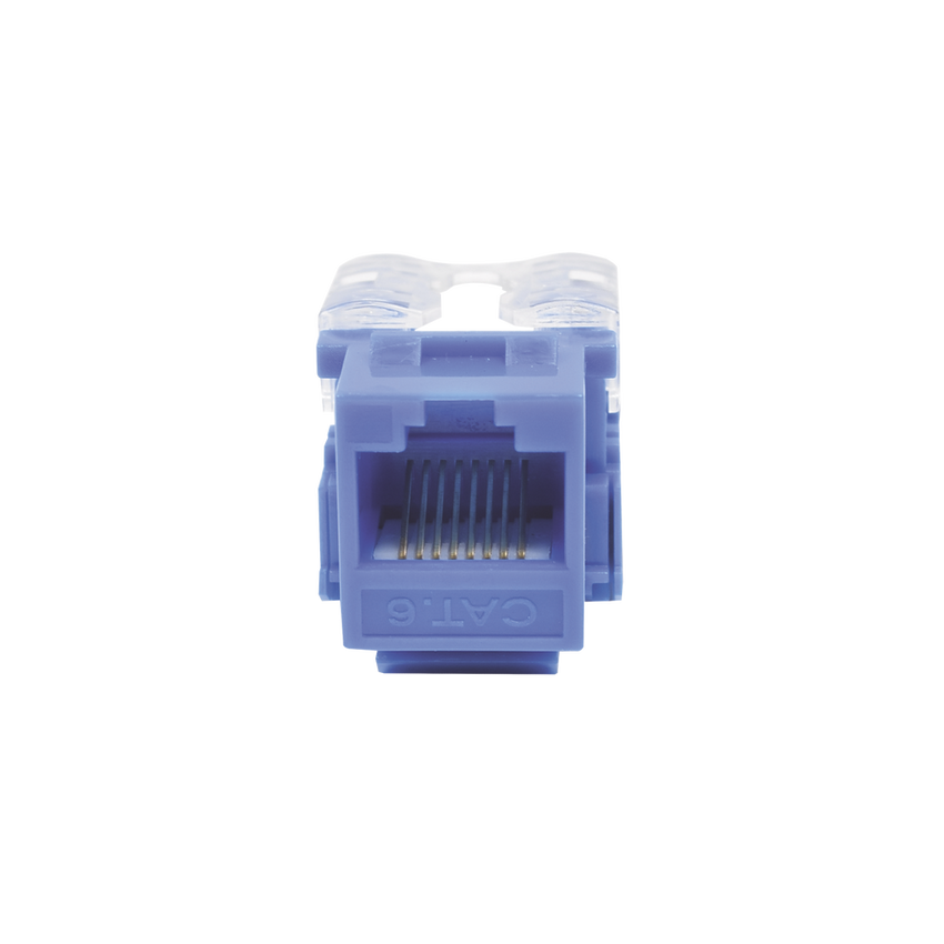 Módulo Jack 110 Cat6, Keystone para Faceplate - Color Azul
