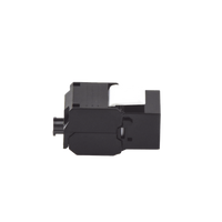 Módulo Jack Keystone Cat6 (Toolless), con Terminación en Ángulo 180 - Color Negro, Compatible con Faceplate y Patchpanel Linkedpro