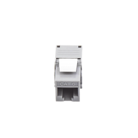 Módulo Jack Keystone Cat6 (Toolless), con Terminación en Ángulo 180 Grados Color Gris, Compatible con Faceplate y Patchpanel Linkedpro