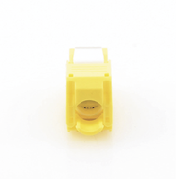 Módulo Jack Keystone Cat6 (Toolless), con Terminación en Ángulo 180 - Color Amarillo, Compatible con Faceplate y Patchpanel Linkedpro