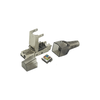 Plug RJ45 Blindado Categoría 6A -Sin herramienta, para terminación en campo