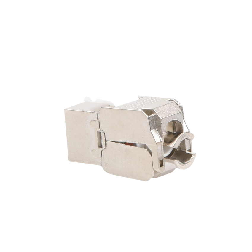 Módulo Jack Keystone Cat6A Blindado (STP) sin Herramienta (Toolless) para Faceplate