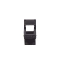 Módulo Jack Keystone Cat6A (Toolless), con Terminación en Ángulo 180 - Color Negro, Compatible con Faceplate y Patchpanel Linkedpro