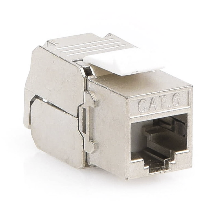 Módulo Jack Keystone Cat6 Blindado (STP) Sin Herramienta (Toolless)
