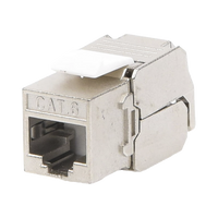 Módulo Jack Keystone Cat6 Blindado (STP) sin herramienta (toolless)