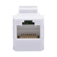 Acoplador UTP Cat6A Hembra RJ45 a RJ45 Hembra Color Blanco