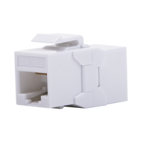 Acoplador UTP Cat6A Hembra RJ45 a RJ45 Hembra Color Blanco
