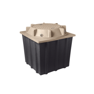 Registro Manhole con tapa de concreto polimérico 4 ft x 4 ft x 4 ft, Resistencia 20 Toneladas, Uso Vehicular Pesado