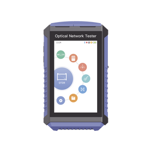 Mini OTDR Touch para pruebas en enlaces fibra Óptica Activos (Prueba de Fibra Viva) /  Longitud de Onda en 1625nm / Integra Función OPM / Integra Función VFL 5mW / Mapeo de Cables RJ45 / Recargable / Distancia de prueba hasta 100 km