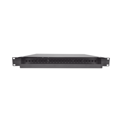 Distribuidor de Fibra Óptica Deslizable, Vacío, 19 Pulgadas (48.26 cm), Acepta 24 Adaptadores LC Duplex o LC Simplex o 24 SC Simplex, 1U