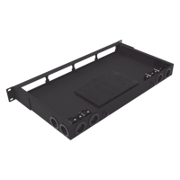 Distribuidor de Fibra Óptica Vacío 19 Pulgadas, Acepta 4 Placas Acopladoras de Linkedpro, Hasta 24 Fibras, 1UR, Incluye Charola de Empalme