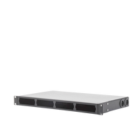 Distribuidor de Fibra Óptica Vacío 19 Pulgadas, Acepta 4 Placas Acopladoras de Linkedpro, Hasta 24 Fibras, 1UR, Incluye Charola de Empalme