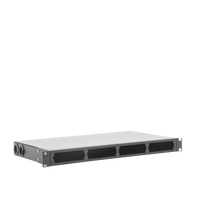 Distribuidor de Fibra Óptica Vacío 19 Pulgadas, Acepta 4 Placas Acopladoras de Linkedpro, Hasta 24 Fibras, 1UR, Incluye Charola de Empalme