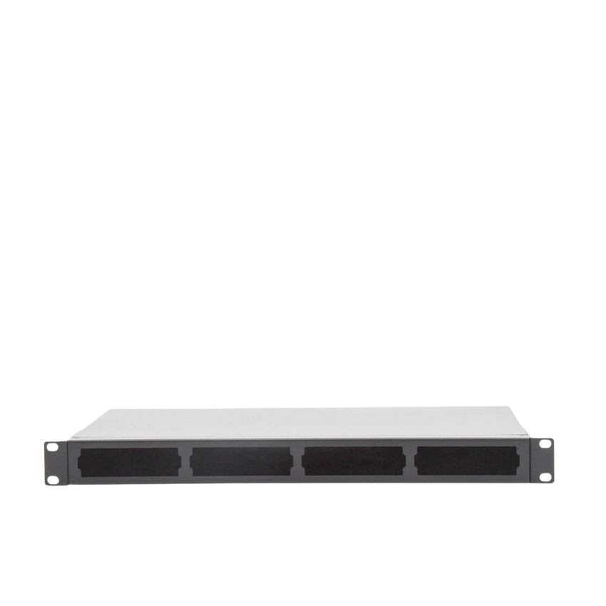 Distribuidor de Fibra Óptica Vacío 19 Pulgadas, Acepta 4 Placas Acopladoras de Linkedpro, Hasta 24 Fibras, 1UR, Incluye Charola de Empalme
