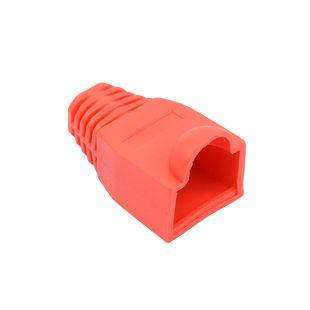 Bota Plástica para Protección de Plug RJ45, Color Rojo