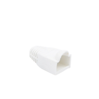 Bota Plástica para Protección de Plug RJ45, Color Blanco