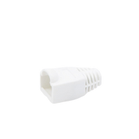 Bota Plástica para Protección de Plug RJ45, Color Blanco